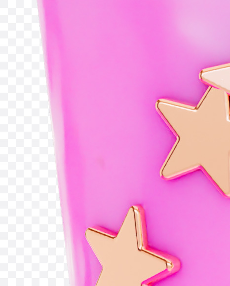 Letter W from Pink yummy Letters on Yellow Images Creative Fonts - S69356