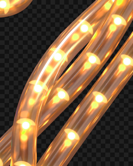 Percent from Led Garland alphabet on Yellow Images Creative Fonts - S69414