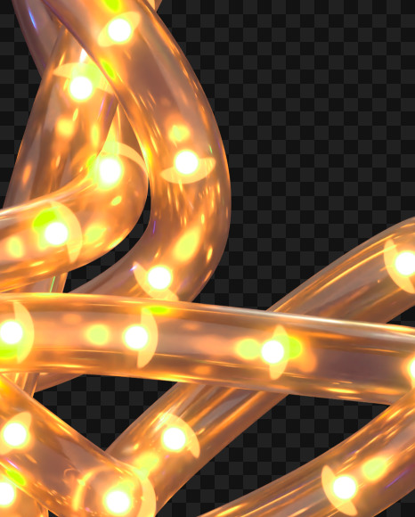 5 from Led Garland alphabet on Yellow Images Creative Fonts - S69406
