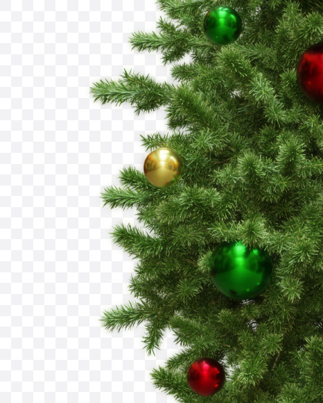 6 from Christmas wreath alphabet on Yellow Images Creative Fonts - S69536
