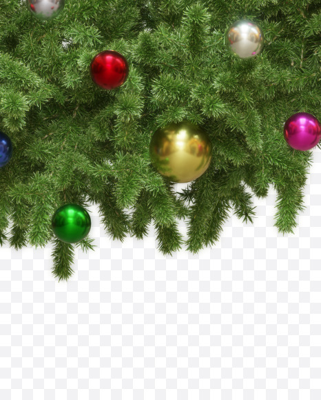 3 from Christmas wreath alphabet on Yellow Images Creative Fonts - S69533