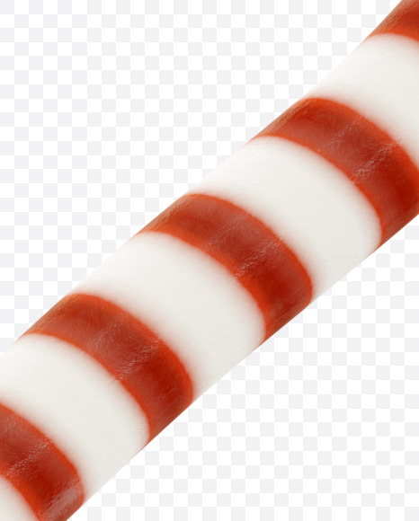 Letter Z from Candy Cane alphabet on Yellow Images Creative Fonts - S69605