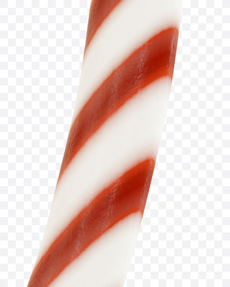 Letter W from Candy Cane alphabet on Yellow Images Creative Fonts - S69602