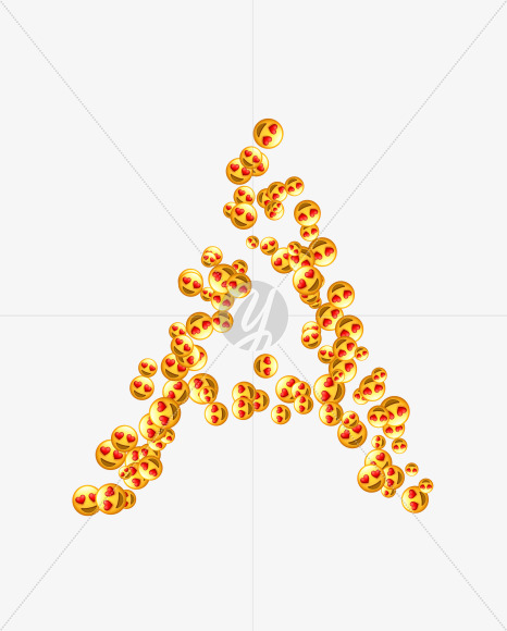 Emoji Heart Eyes Spray Font - Creative Fonts