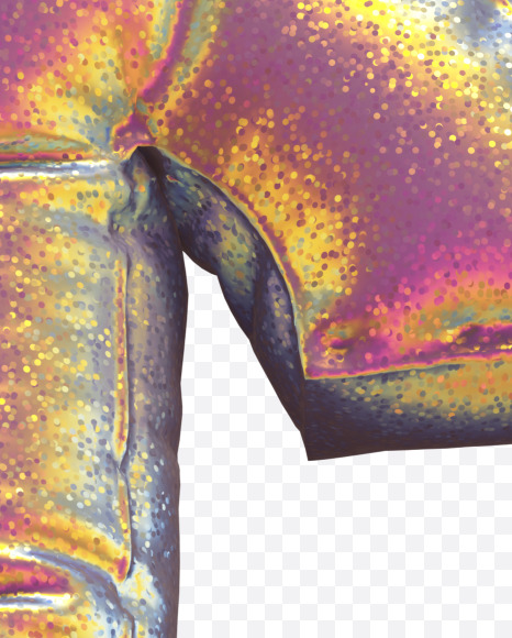 Dollar from Golden Holographic alphabet on Yellow Images Creative Fonts - S69823