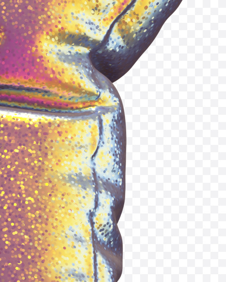 Letter Y from Golden Holographic alphabet on Yellow Images Creative Fonts - S69806