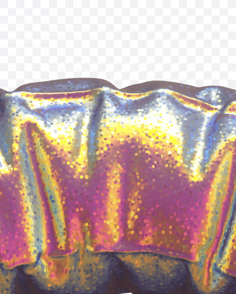 Letter O from Golden Holographic alphabet on Yellow Images Creative Fonts - S69796