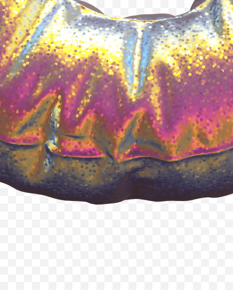 6 from Golden Holographic alphabet on Yellow Images Creative Fonts - S69814