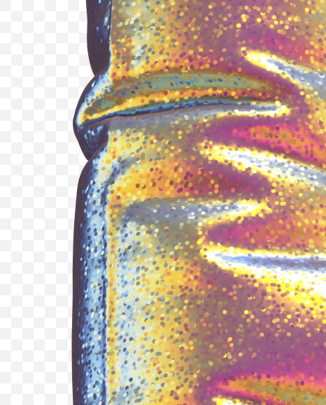 Letter H from Golden Holographic alphabet on Yellow Images Creative Fonts - S69789