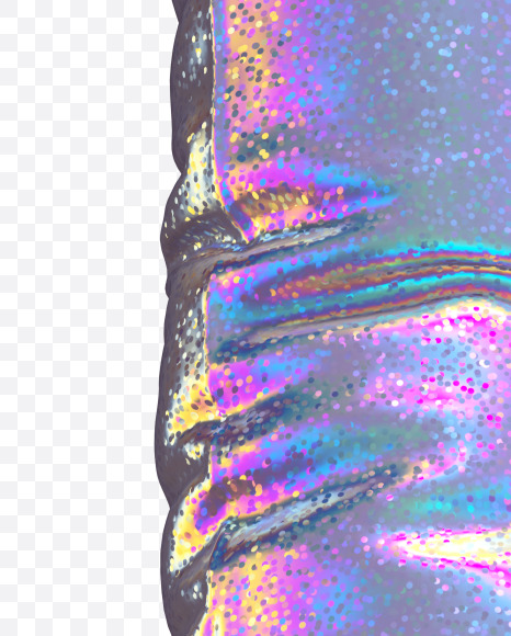 Letter P from Holographic Glitter alphabet on Yellow Images Creative Fonts - S69884
