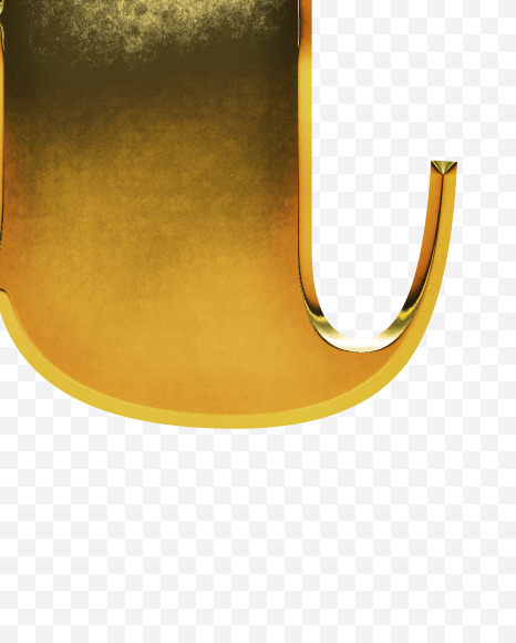 a_Lowercase from Gold Font on Yellow Images Creative Fonts - S69949