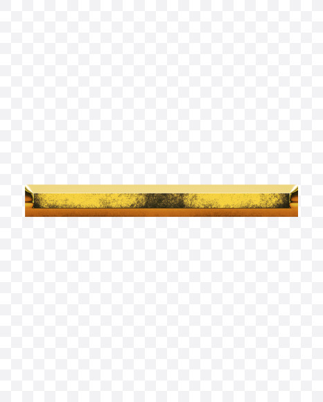 Hyphen from Gold Font on Yellow Images Creative Fonts - S69993