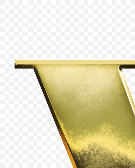 v_Lowercase from Gold Font on Yellow Images Creative Fonts - S69970