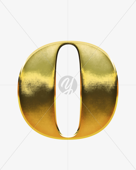 o_Lowercase from Gold Font on Yellow Images Creative Fonts - S69963