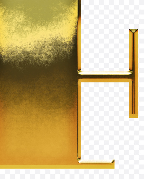 4 from Gold Font on Yellow Images Creative Fonts - S69979