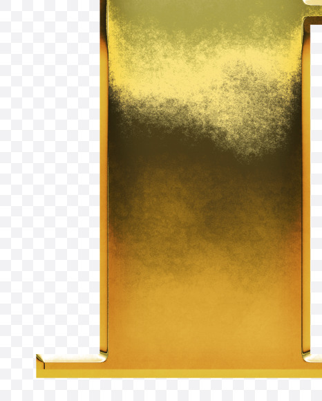 F_Uppercase from Gold Font on Yellow Images Creative Fonts - S69928