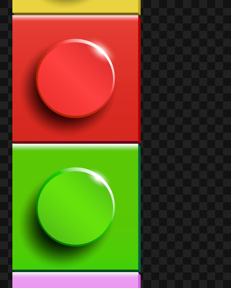 Letter u from Lego on Yellow Images Creative Fonts - S70353