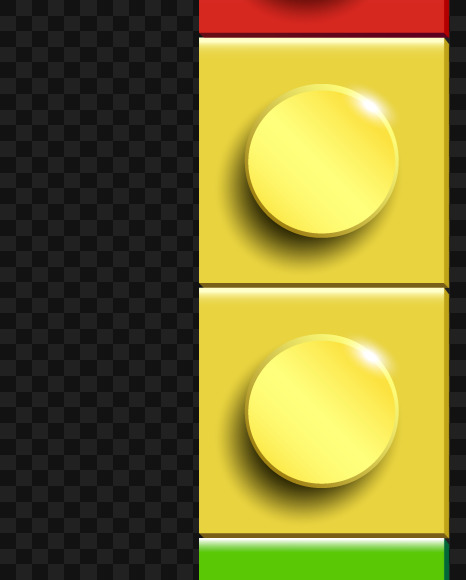 Letter c from Lego on Yellow Images Creative Fonts - S70335