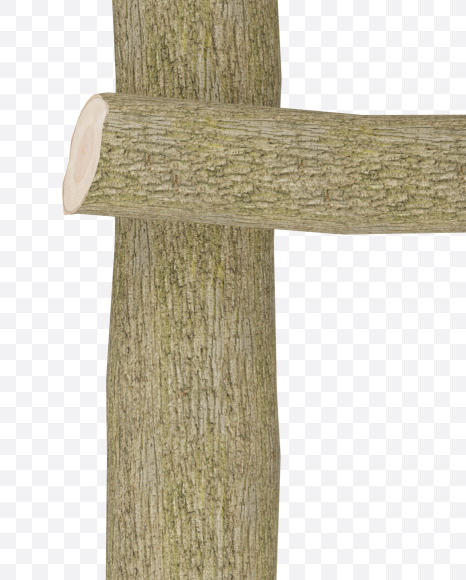 Letter F from Wooden Logs Alphabet on Yellow Images Creative Fonts - S70365