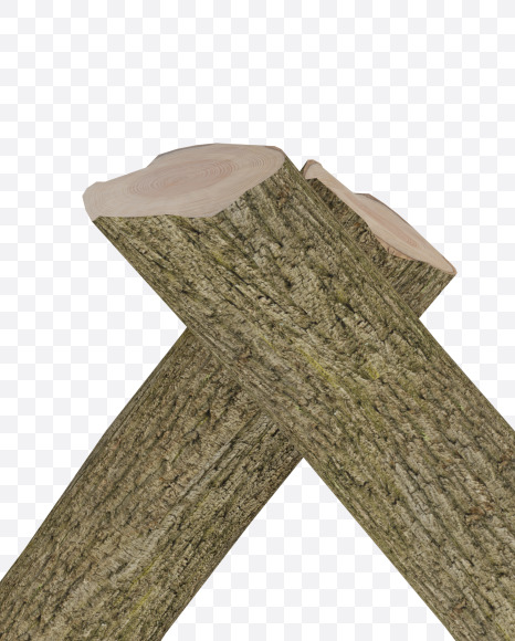 Letter Q from Wooden Logs Alphabet on Yellow Images Creative Fonts - S70376