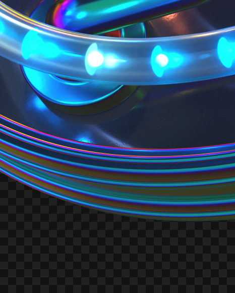 6 from LED alphabet on Yellow Images Creative Fonts - S70503