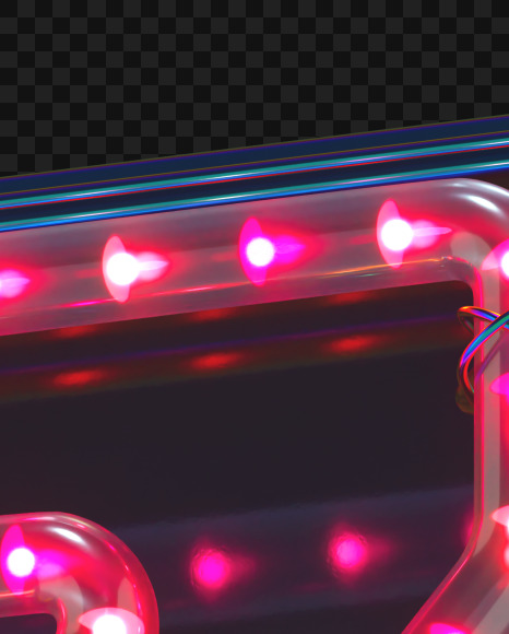 Letter Z from LED alphabet on Yellow Images Creative Fonts - S70490