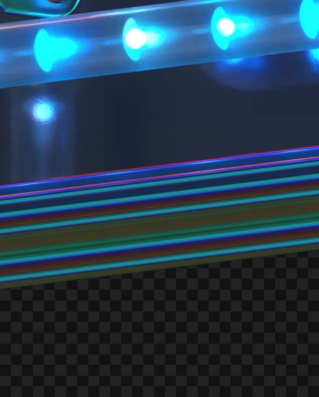 Letter L from LED alphabet on Yellow Images Creative Fonts - S70482