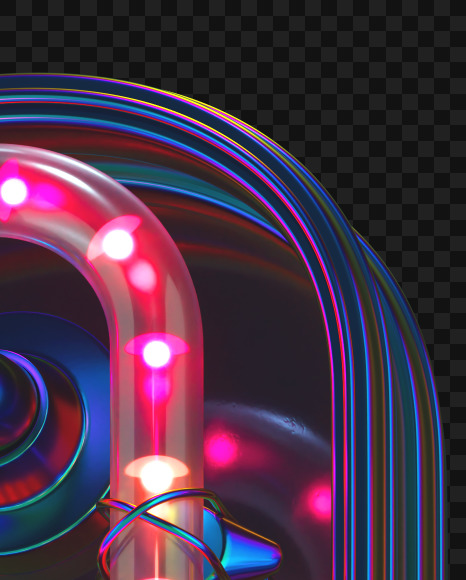 Percent from LED alphabet on Yellow Images Creative Fonts - S70509