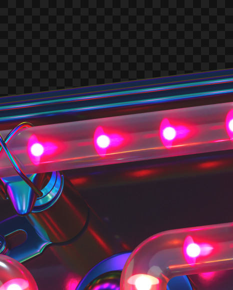 Letter I from LED alphabet on Yellow Images Creative Fonts - S70479