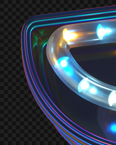 Dollar from LED alphabet on Yellow Images Creative Fonts - S70511