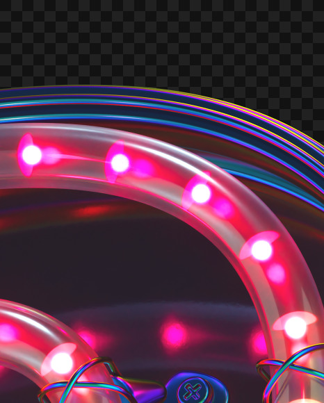 2 from LED alphabet on Yellow Images Creative Fonts - S70499