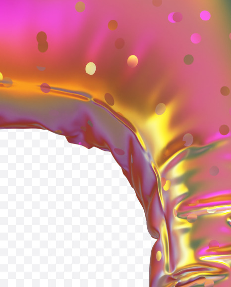 O with star from Golden Balloon alphabet on Yellow Images Creative Fonts - S70542