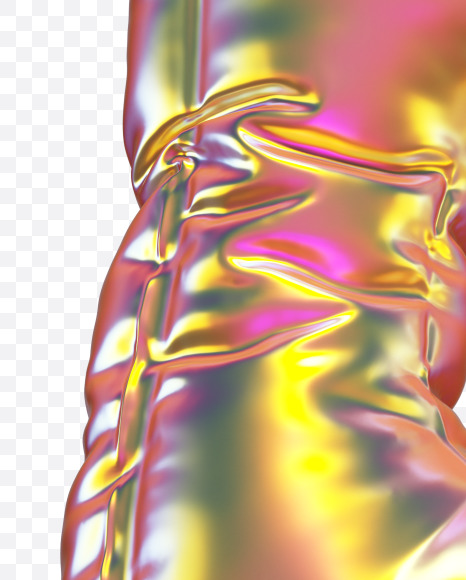 Letter B from Golden Balloon alphabet on Yellow Images Creative Fonts - S70515