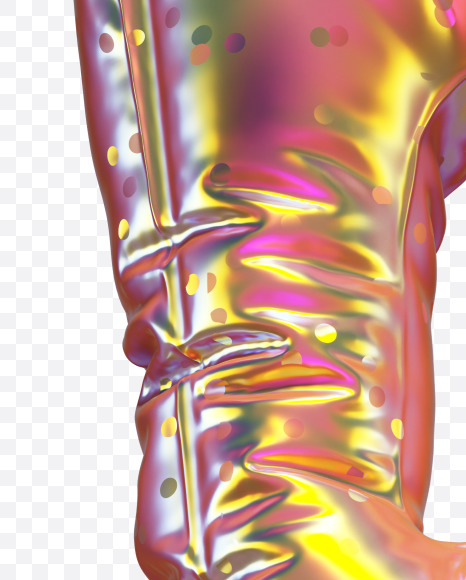 F with star from Golden Balloon alphabet on Yellow Images Creative Fonts - S70524