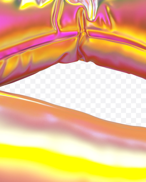 Letter Y from Golden Balloon alphabet on Yellow Images Creative Fonts - S70561