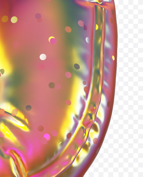 2 with star from Golden Balloon alphabet on Yellow Images Creative Fonts - S70570