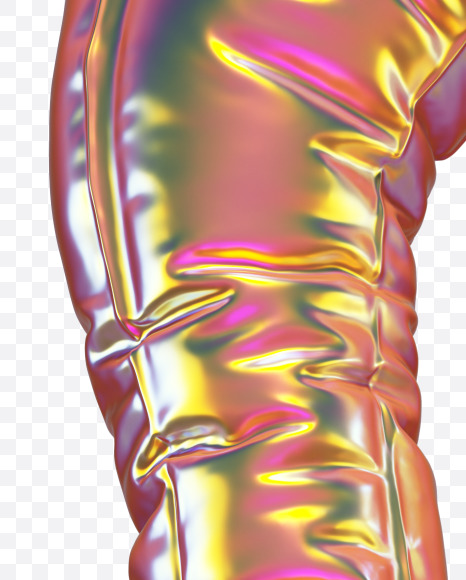 Letter G from Golden Balloon alphabet on Yellow Images Creative Fonts - S70525