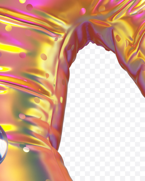 N with star from Golden Balloon alphabet on Yellow Images Creative Fonts - S70540