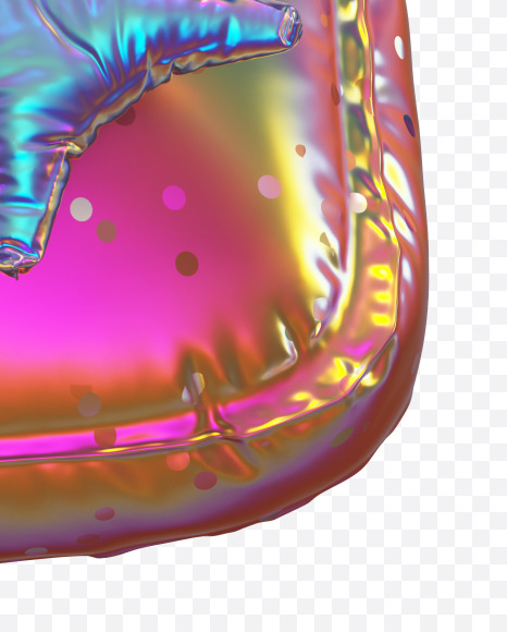 1 with star from Golden Balloon alphabet on Yellow Images Creative Fonts - S70568