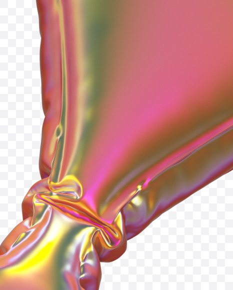 Letter K from Golden Balloon alphabet on Yellow Images Creative Fonts - S70533