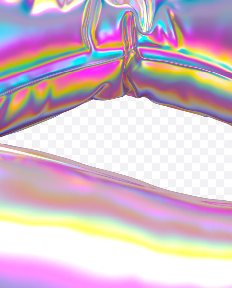 Letter Y from Holographic Ballooon alphabet on Yellow Images Creative Fonts - S70646