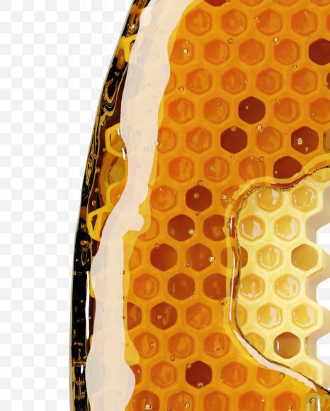 Letter G from Honey Comb Font on Yellow Images Creative Fonts - S70789
