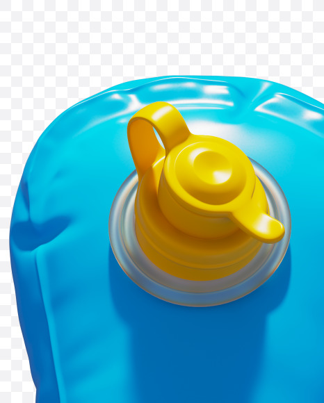 4 from Blue Inflatable Swimming Ring alphabet on Yellow Images Creative Fonts - S70917