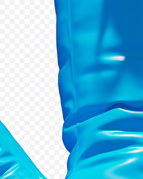 Letter N from Blue Inflatable Swimming Ring alphabet on Yellow Images Creative Fonts - S70900