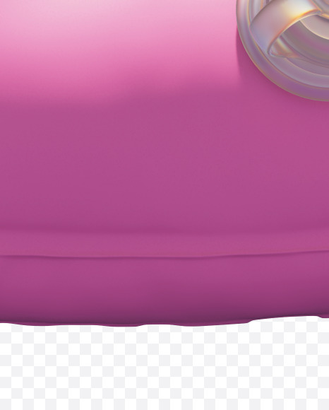 Letter Z from Pink Inflatable Swimming Ring alphabet on Yellow Images Creative Fonts - S70949