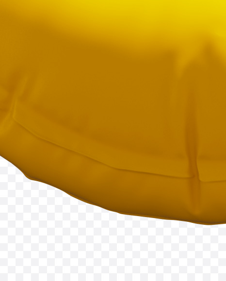 Letter U from Yellow Inflatable Swimming Ring alphabet on Yellow Images Creative Fonts - S70994