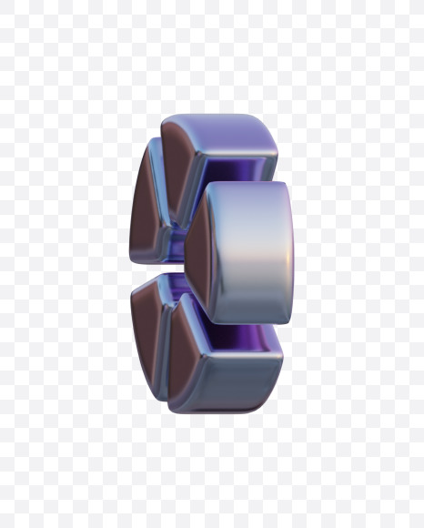 symbol from Metal Counter View 3 on Yellow Images Creative Fonts - S71137