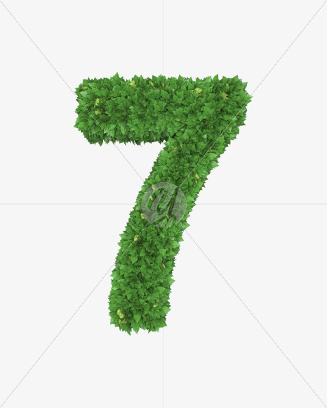 7 from Boxwood leaves font on Yellow Images Creative Fonts - S71916