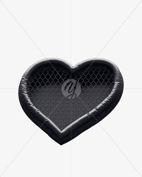 Heart from Fight night -black alphabet on Yellow Images Creative Fonts - S72393