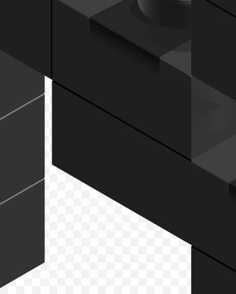 Letter R from 3d lego on Yellow Images Creative Fonts - S72520
